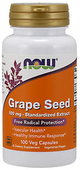 Grape Seed Standardized Extract, 100mg - 100 vcaps - Sense42 Beauty and Health