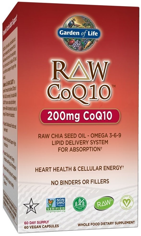 Raw CoQ10, 200mg - 60 vegan caps - Sense42 Beauty and Health