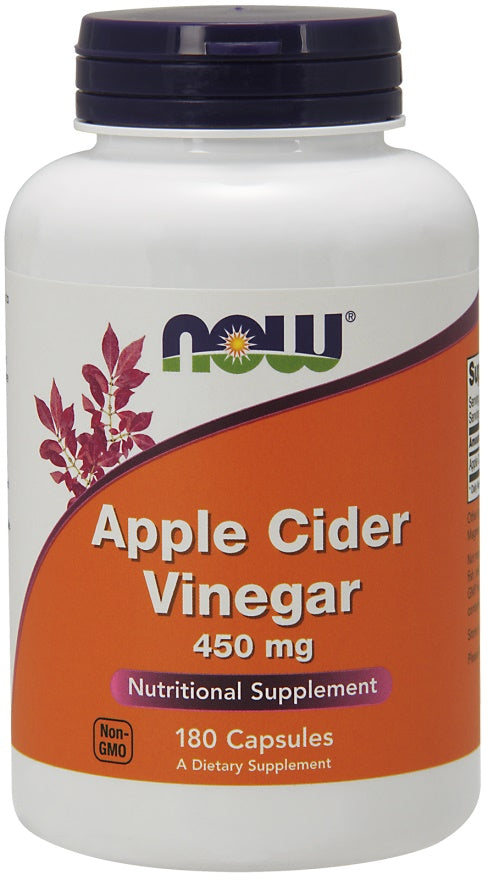 NOW Foods Apple Cider Vinegar - 450mg - 180 caps - Sense42 Beauty and Health