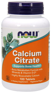 Calcium Citrate with Minerals & Vitamin D-2 - 100 tabs - Sense42 Beauty and Health