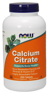 Calcium Citrate with Minerals & Vitamin D-2 - 250 tabs - Sense42 Beauty and Health