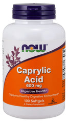 Caprylic Acid, 600mg - 100 softgels - Sense42 Beauty and Health