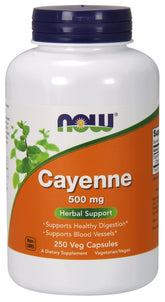 Cayenne, 500mg - 250 vcaps - Sense42 Beauty and Health