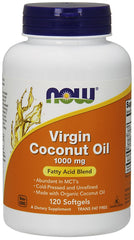 NOW Foods Virgin Coconut Oil 1000mg - 120 softgels - Sense42 Beauty and Health