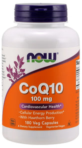 CoQ10 with Hawthorn Berry, 100mg - 180 vcaps - Sense42 Beauty and Health