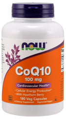 CoQ10 with Hawthorn Berry, 100mg - 180 vcaps - Sense42 Beauty and Health
