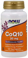 NOW Foods CoQ10, 30mg - 120 vcaps - Sense42 Beauty and Health
