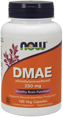 DMAE (Dimethylaminoethanol), 250mg - 100 vcaps - Sense42 Beauty and Health