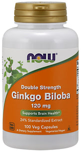 Ginkgo Biloba Double Strength, 120mg - 100 vcaps - Sense42 Beauty and Health