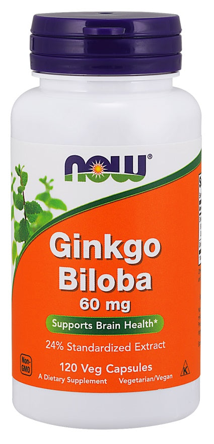 Ginkgo Biloba, 60mg - 120 vcaps - Sense42 Beauty and Health