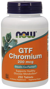 GTF Chromium, 200mcg - 250 tablets - Sense42 Beauty and Health