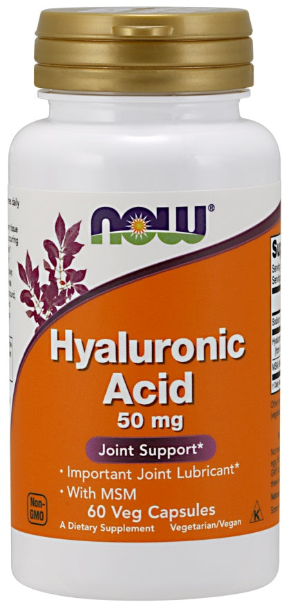Hyaluronic Acid with MSM, 50mg - 60 vcaps - Sense42 Beauty and Health
