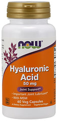 Hyaluronic Acid with MSM, 50mg - 60 vcaps - Sense42 Beauty and Health