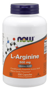 L-Arginine, 500mg - 250 caps - Sense42 Beauty and Health