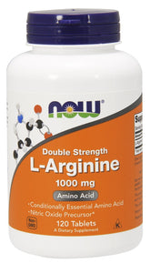NOW Foods L-Arginine, 1000mg - 120 tablets - Sense42 Beauty and Health