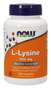 L-Lysine, 500mg - 100 vcaps - Sense42 Beauty and Health