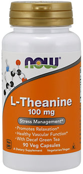 L-Theanine with Decaf Green Tea, 100mg - 90 vcaps - Sense42 Beauty and Health