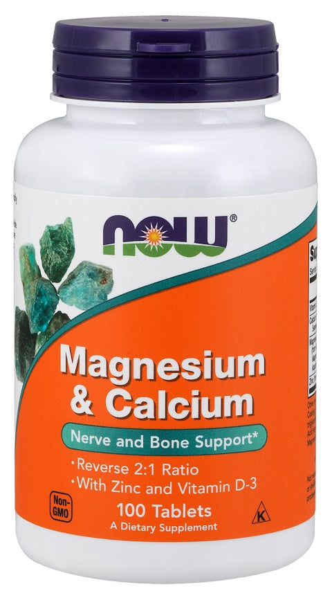 Magnesium & Calcium with Zinc and Vitamin D3 - 100 tablets - Sense42 Beauty and Health