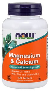 Magnesium & Calcium with Zinc and Vitamin D3 - 100 tablets - Sense42 Beauty and Health