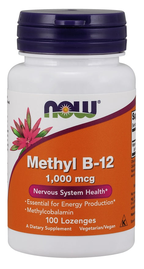 Methyl B-12, 1000mcg - 100 lozenges - Sense42 Beauty and Health