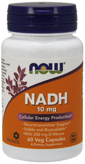 NADH, 10mg - 60 vcaps - Sense42 Beauty and Health