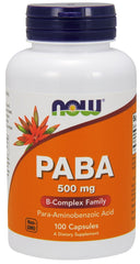 PABA, 500mg - 100 caps - Sense42 Beauty and Health