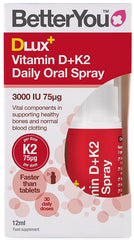 DLux+ Vitamin D+K2 Daily Oral Spray - 12 ml. - Sense42 Beauty and Health