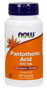 Pantothenic Acid, 500mg - 100 caps - Sense42 Beauty and Health