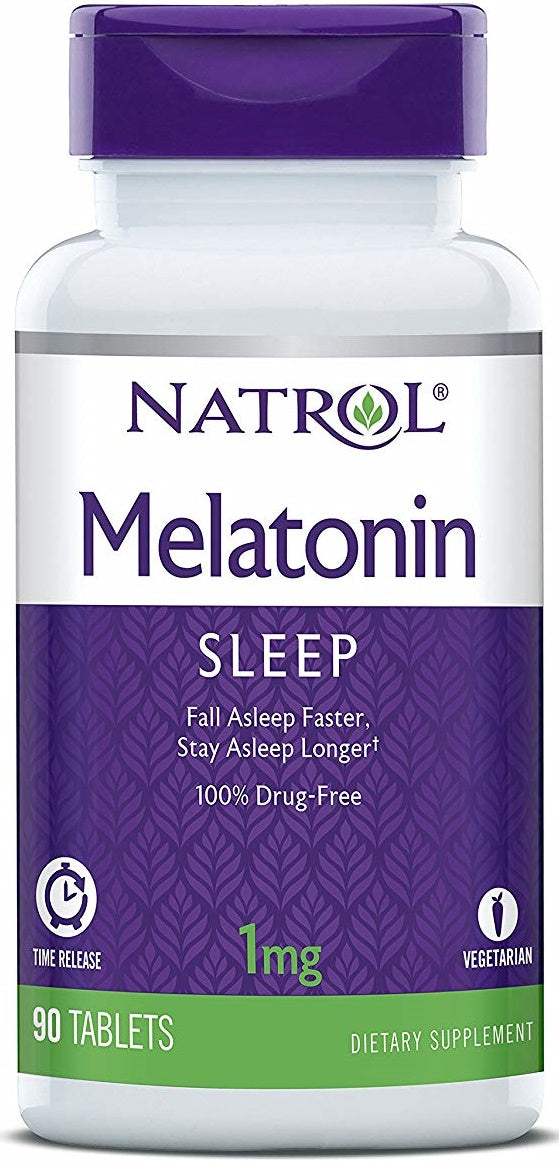 Melatonin Time Release, 1mg - 90 tabs - Sense42 Beauty and Health