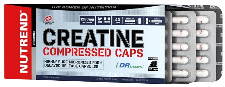 Creatine Compressed Caps - 120 caps - Sense42 Beauty and Health