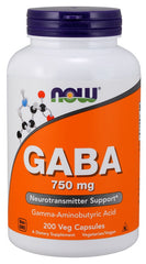 GABA, 750mg - 200 vcaps - Sense42 Beauty and Health