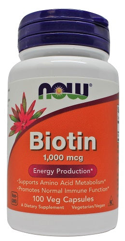 Biotin, 1000mcg - 100 vcaps - Sense42 Beauty and Health