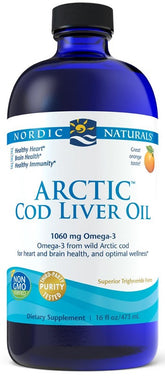 Nordic Naturals Arctic Cod Liver Oil, 1060mg Orange - 473 ml. - Sense42 Beauty and Health