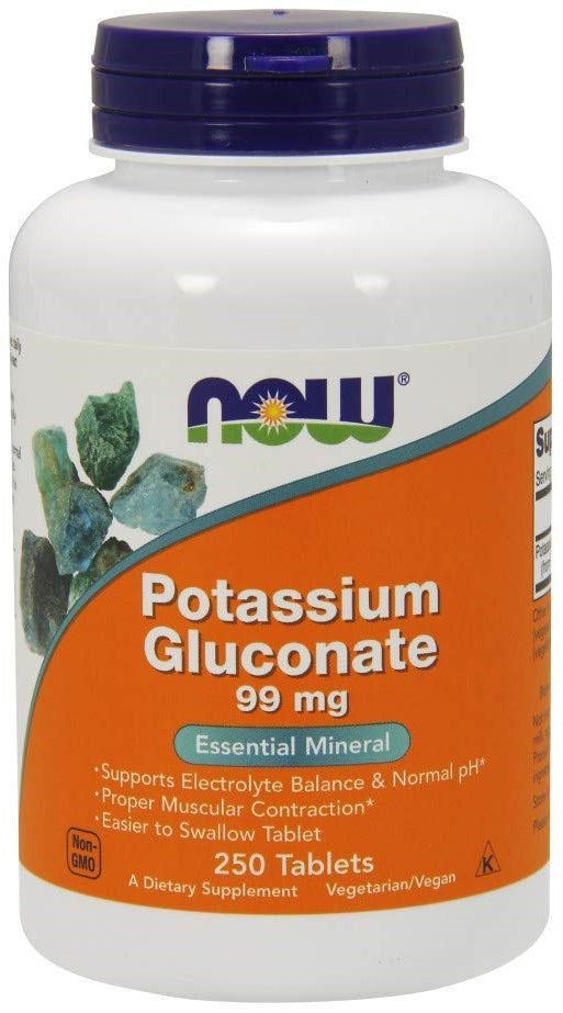 Potassium Gluconate, 99mg - 250 tablets - Sense42 Beauty and Health