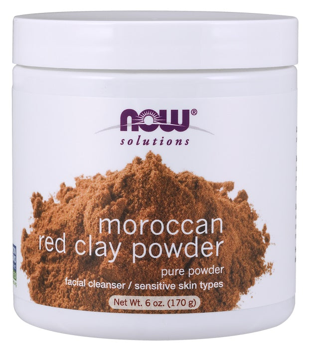 NOW Foods Red Clay Powder Moroccan - 170g - Sense42 Beauty and Health