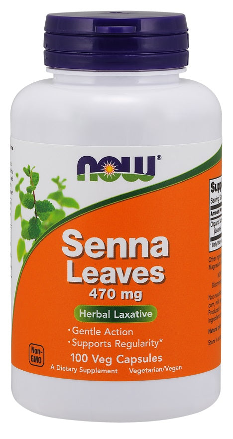 Senna Leaves, 470mg - 100 vcaps - Sense42 Beauty and Health