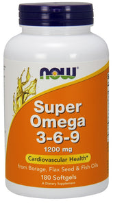 Super Omega 3-6-9, 1200mg - 180 softgels - Sense42 Beauty and Health