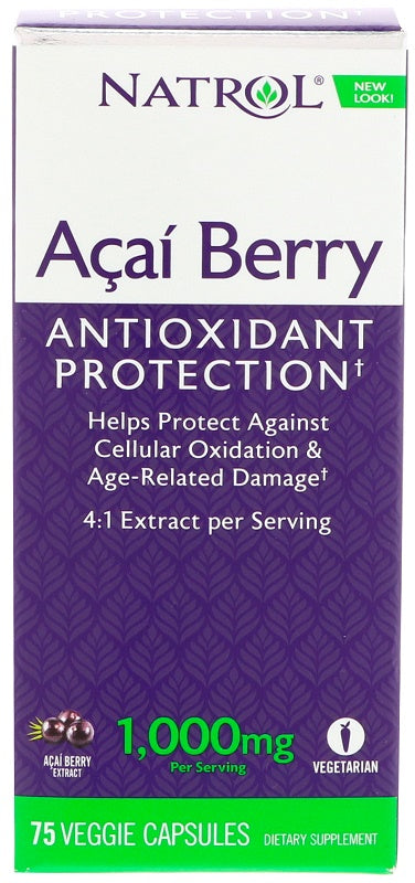Acai Berry, 1000mg - 75 vcaps - Sense42 Beauty and Health