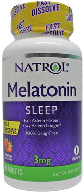 Melatonin Fast Dissolve, 3mg - 90 tabs - Sense42 Beauty and Health