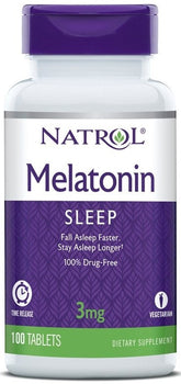 Melatonin Time Release, 3mg - 100 tabs - Sense42 Beauty and Health