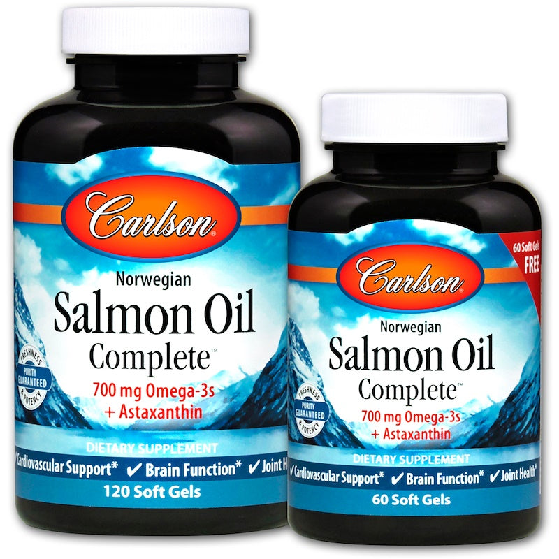 Norwegian Salmon Oil Complete - 120 + 60 softgels - Sense42 Beauty and Health