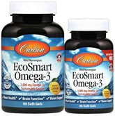 Smart Omega-3, 1000mg Natural Lemon - 90 + 30 softgels - Sense42 Beauty and Health