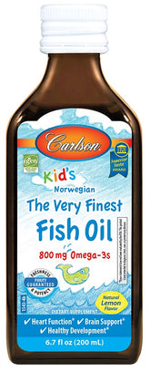 Kid's The Very Finest Fish Oil, 800mg Lemon - 200 ml. - Sense42 Beauty and Health