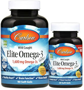 Elite Omega-3 Gems, 1600mg Natural Lemon - 90 + 30 softgels - Sense42 Beauty and Health