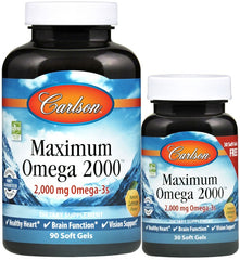 Maximum Omega 2000 - 90 + 30 softgels - Sense42 Beauty and Health