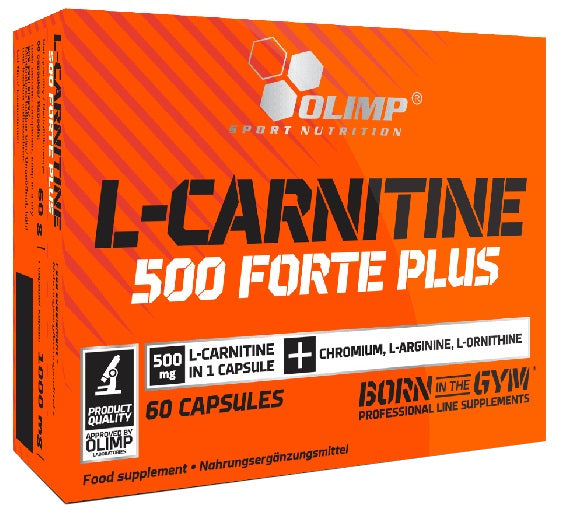 L-Carnitine 500 Forte Plus - 60 caps - Sense42 Beauty and Health