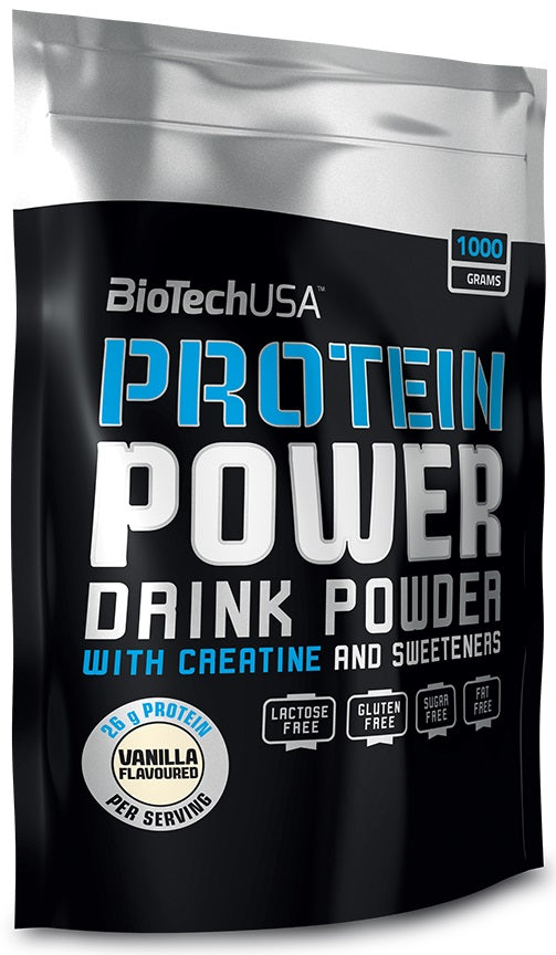 Protein Power, Strawberry Banana - 1000g - Sense42 Beauty and Health