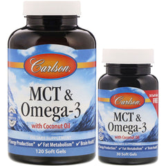 MCT & Omega-3 - 120 + 30 softgels - Sense42 Beauty and Health