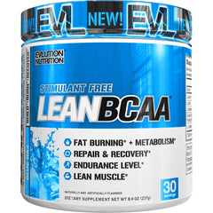Lean BCAA - Stimulant Free, Blue Raz - 237g - Sense42 Beauty and Health
