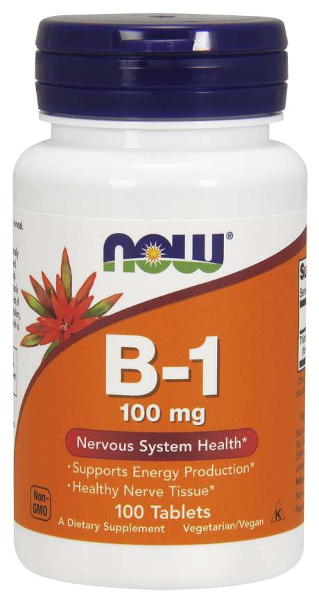 Vitamin B-1 Thiamine, 100mg - 100 tabs - Sense42 Beauty and Health